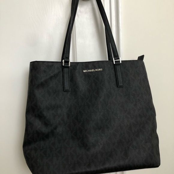 Michael Kors Large Black Grey Tote - Picture 2 of 8